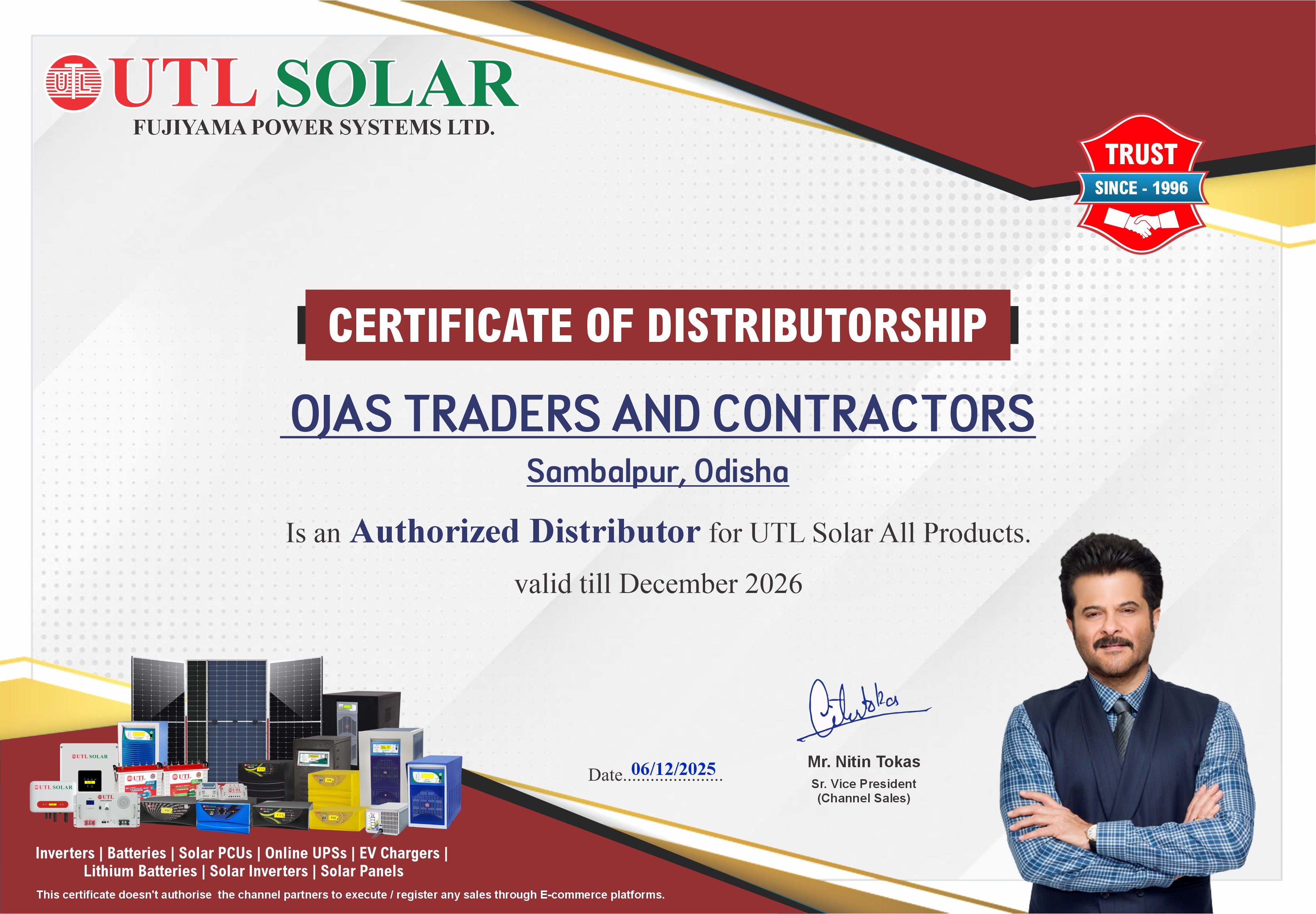 Distributor Certifications